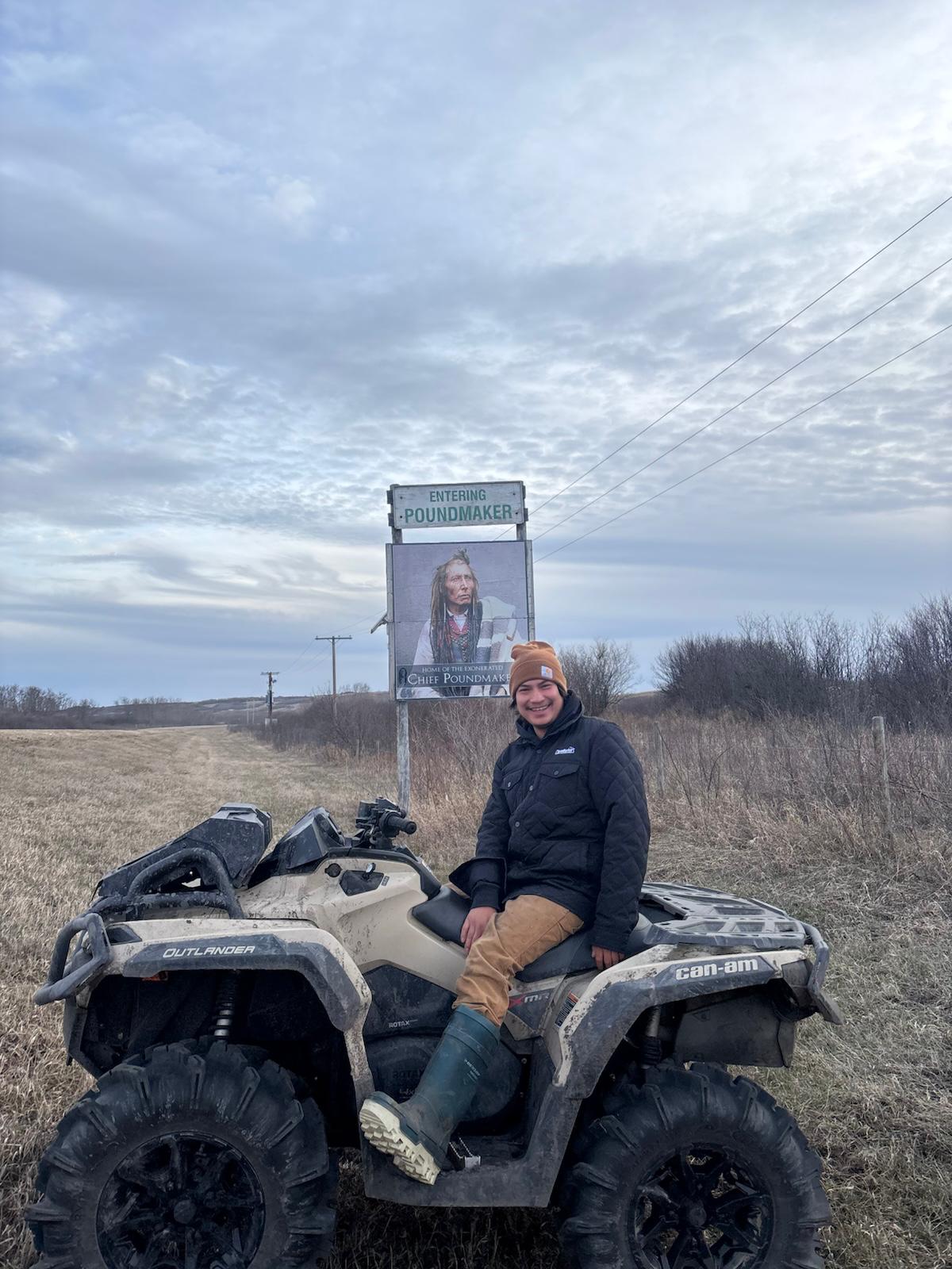 Ethan B. with their Can-Am Outlander 850